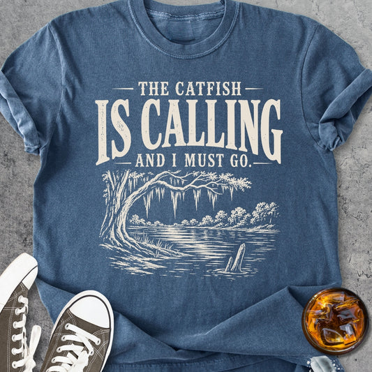 The Catfish Is Calling - Vintage Heavyweight Tee