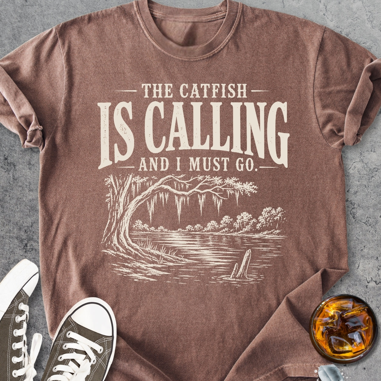 The Catfish Is Calling - Vintage Heavyweight Tee