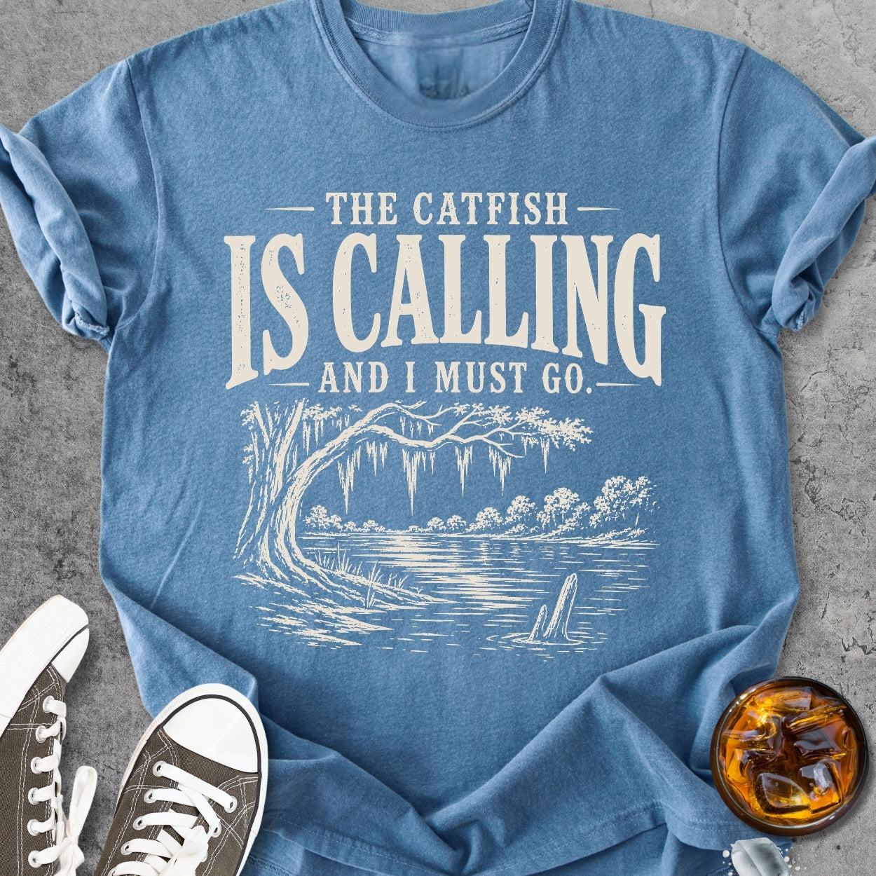 The Catfish Is Calling - Vintage Heavyweight Tee
