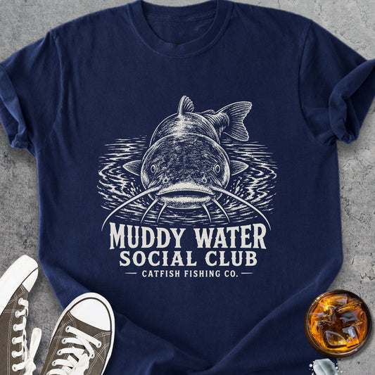 Muddy Water Social Club Catfish - Vintage Heavyweight Tee
