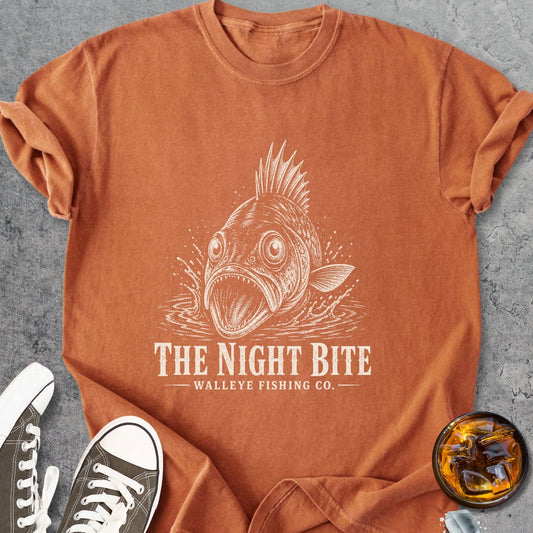 The Night Bite Walleye - Vintage Heavyweight Tee