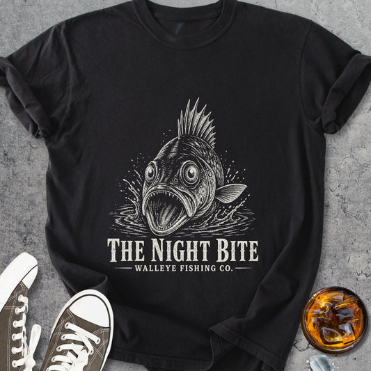 The Night Bite Walleye - Vintage Heavyweight Tee