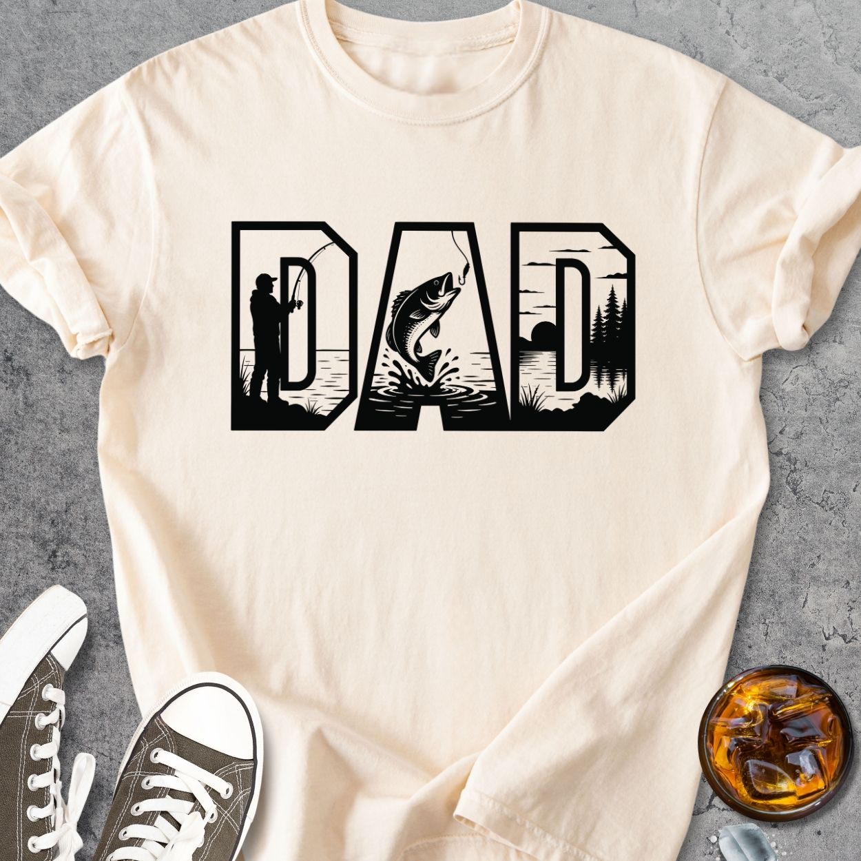 Fishing Dad - Vintage Heavyweight Tee