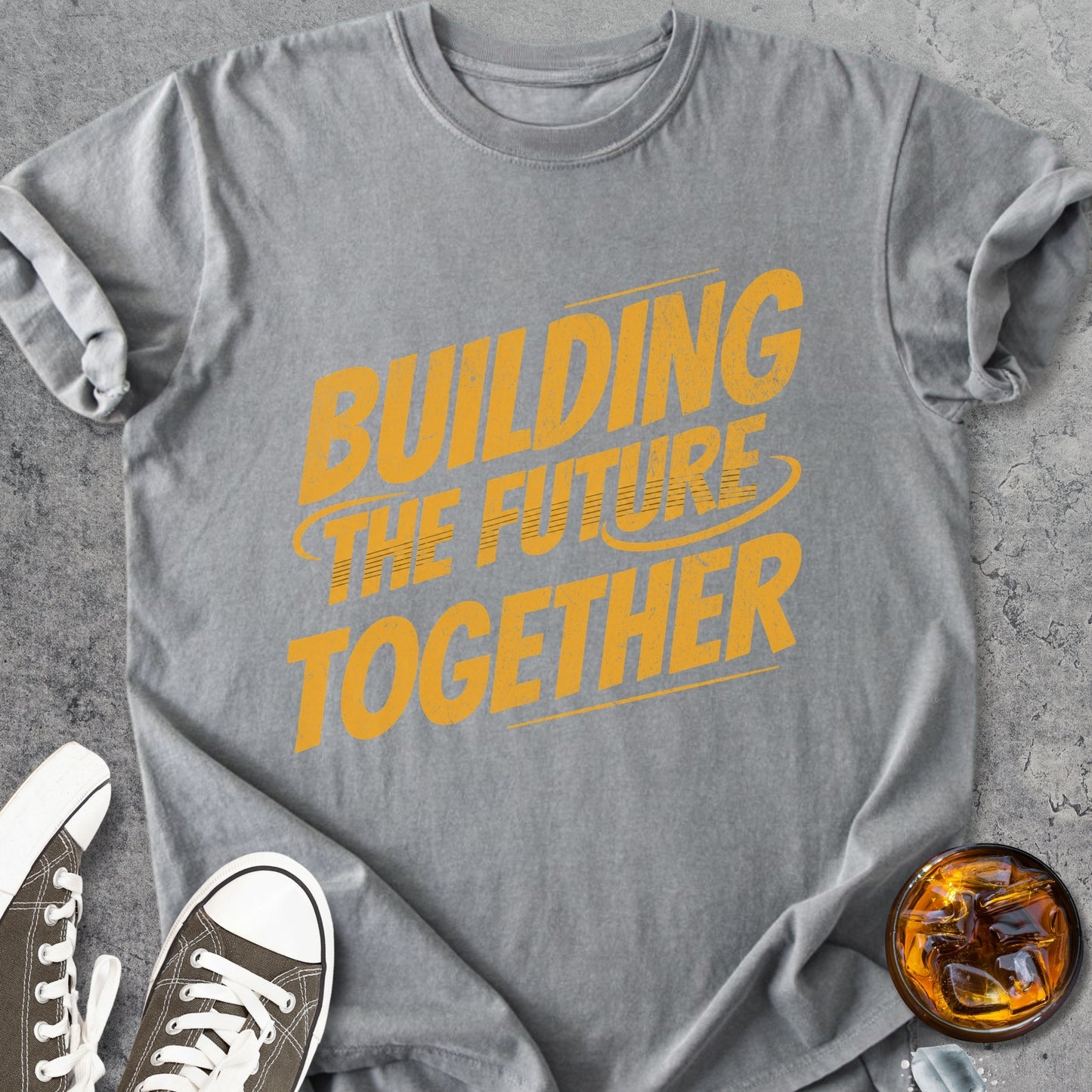 Building The Future Together - Premium Heavyweight Tee