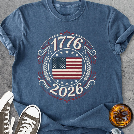 1776-2026 - 250 Years USA - Vintage Heavyweight Tee