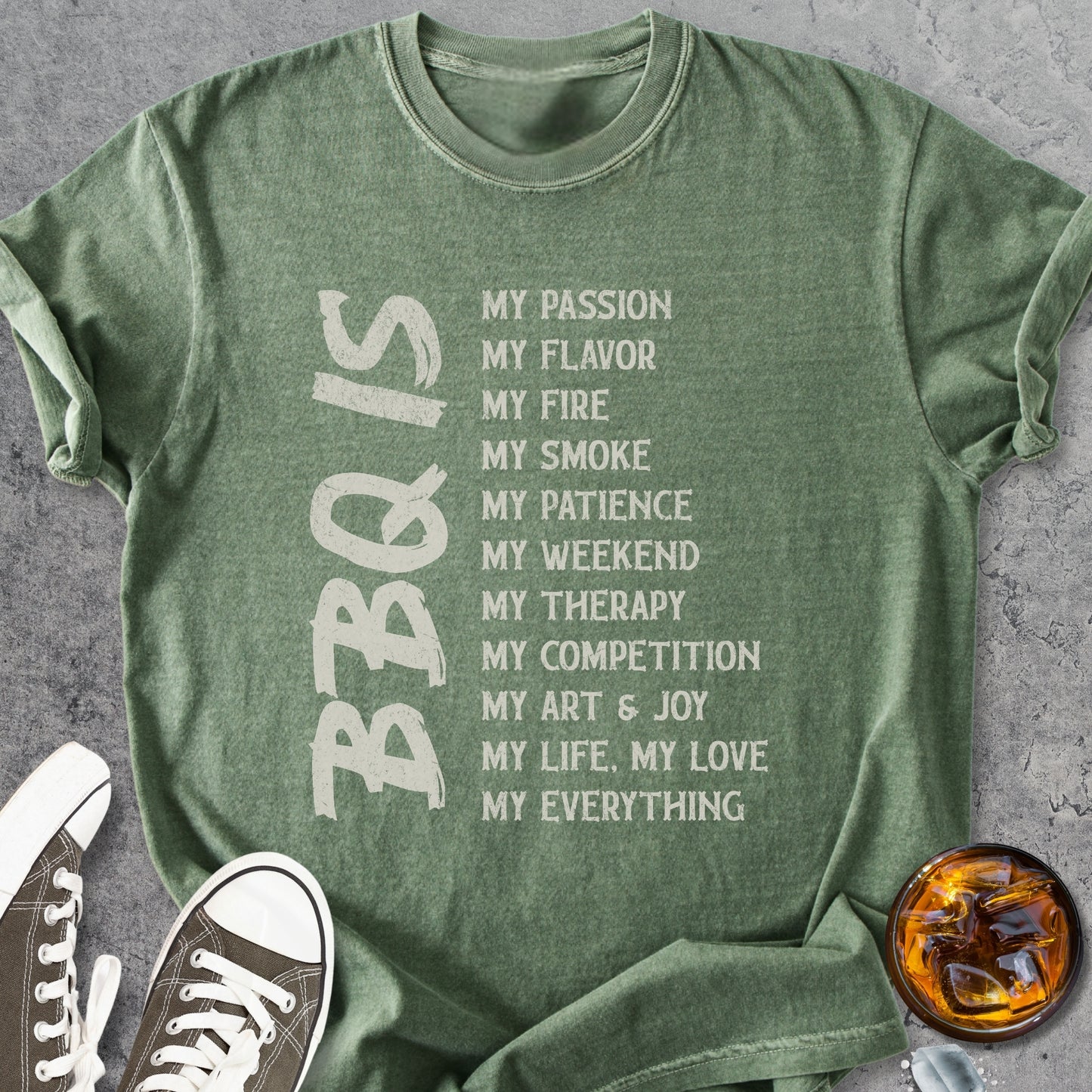 BBQ Is My - Premium Heavyweight Tee