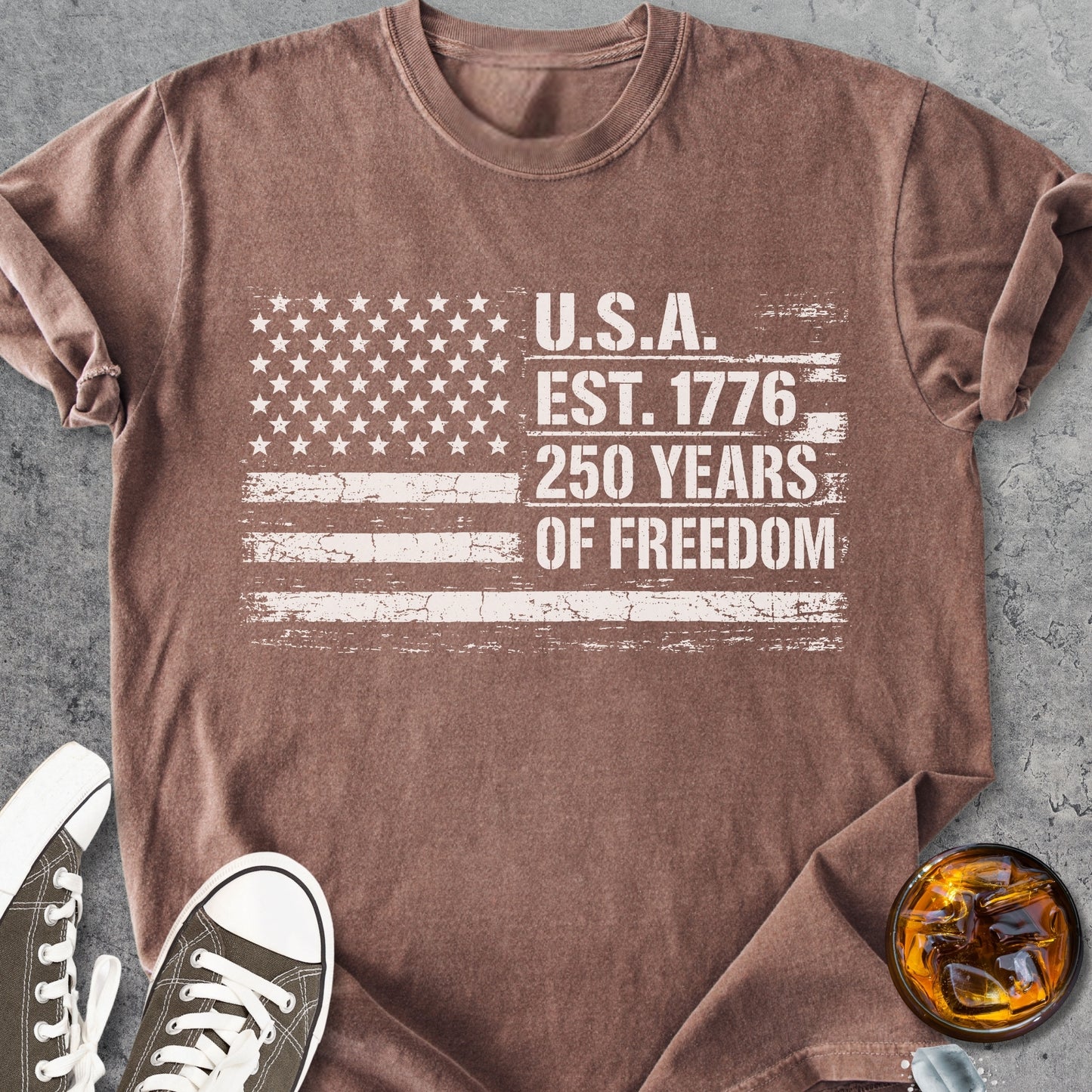 250 Years Of Freedom - Premium Heavyweight Tee