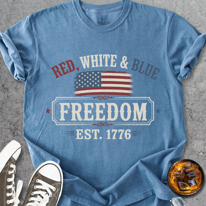 Red, White And Blue - Premium Heavyweight Tee