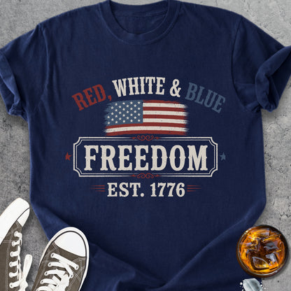 Red, White And Blue - Premium Heavyweight Tee