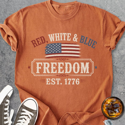 Red, White And Blue - Premium Heavyweight Tee