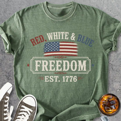 Red, White And Blue - Premium Heavyweight Tee
