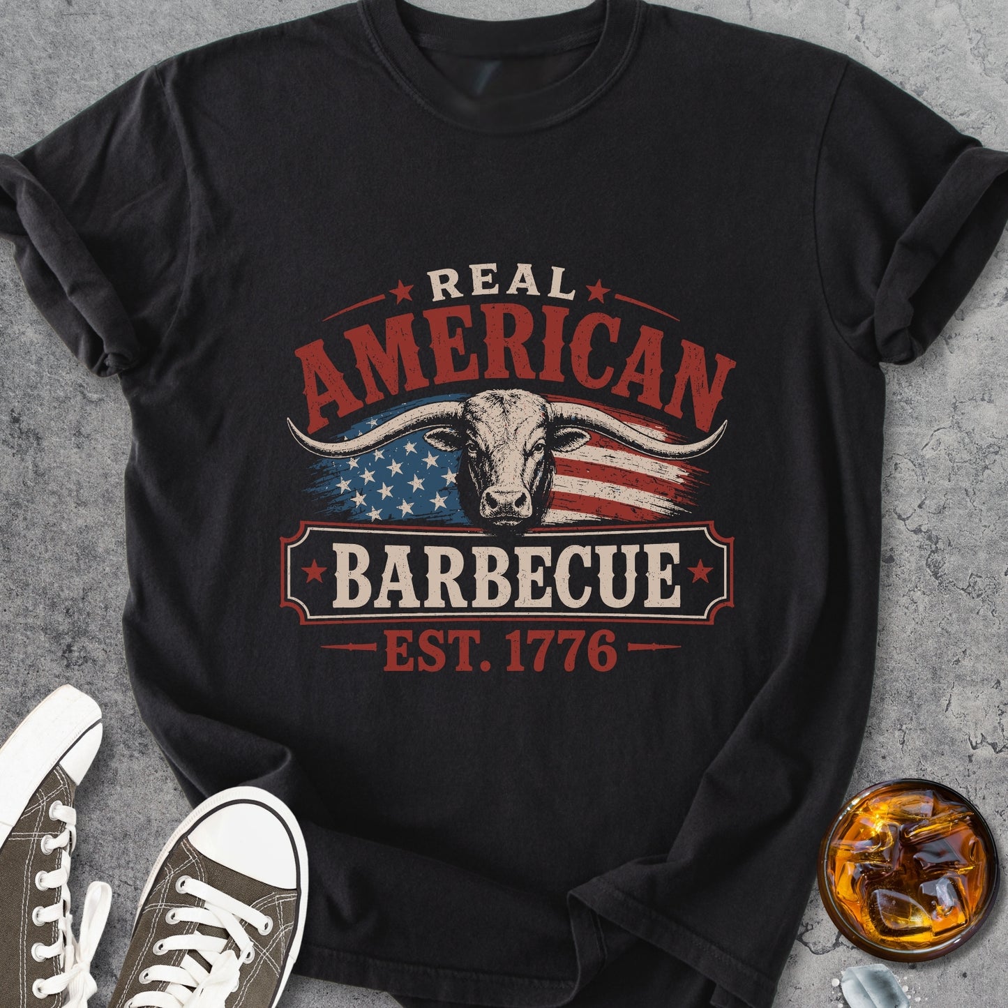Real American Barbecue - Premium Heavyweight Tee
