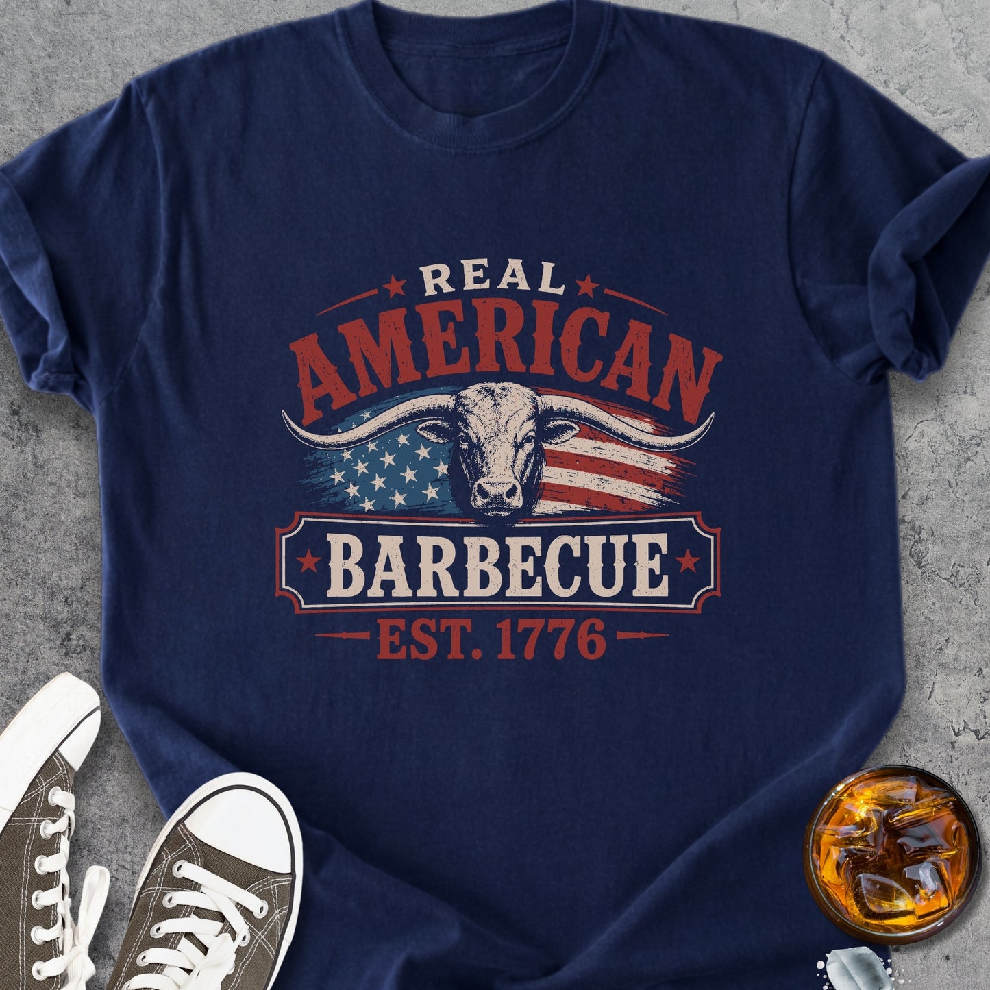 Real American Barbecue - Premium Heavyweight Tee
