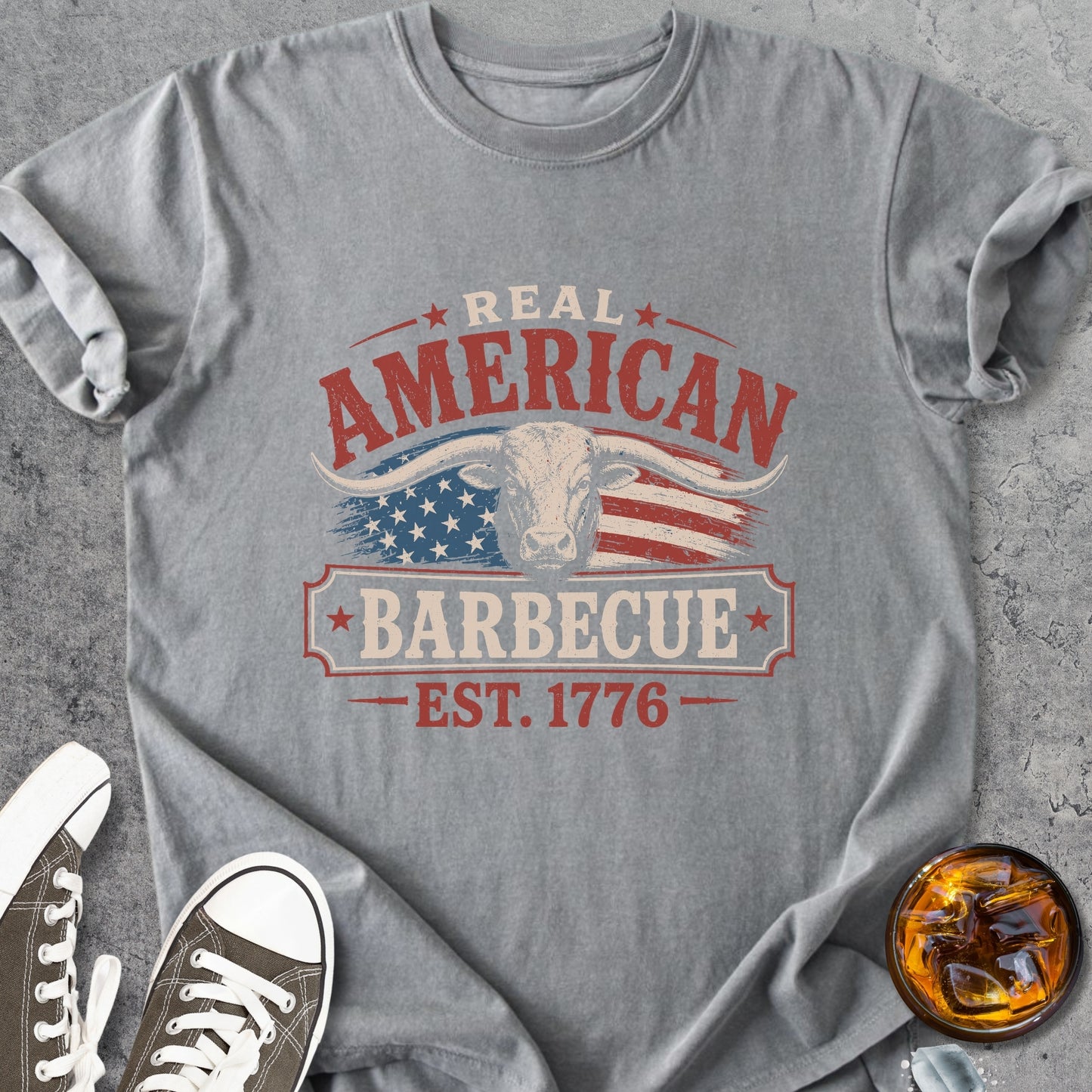 Real American Barbecue - Premium Heavyweight Tee