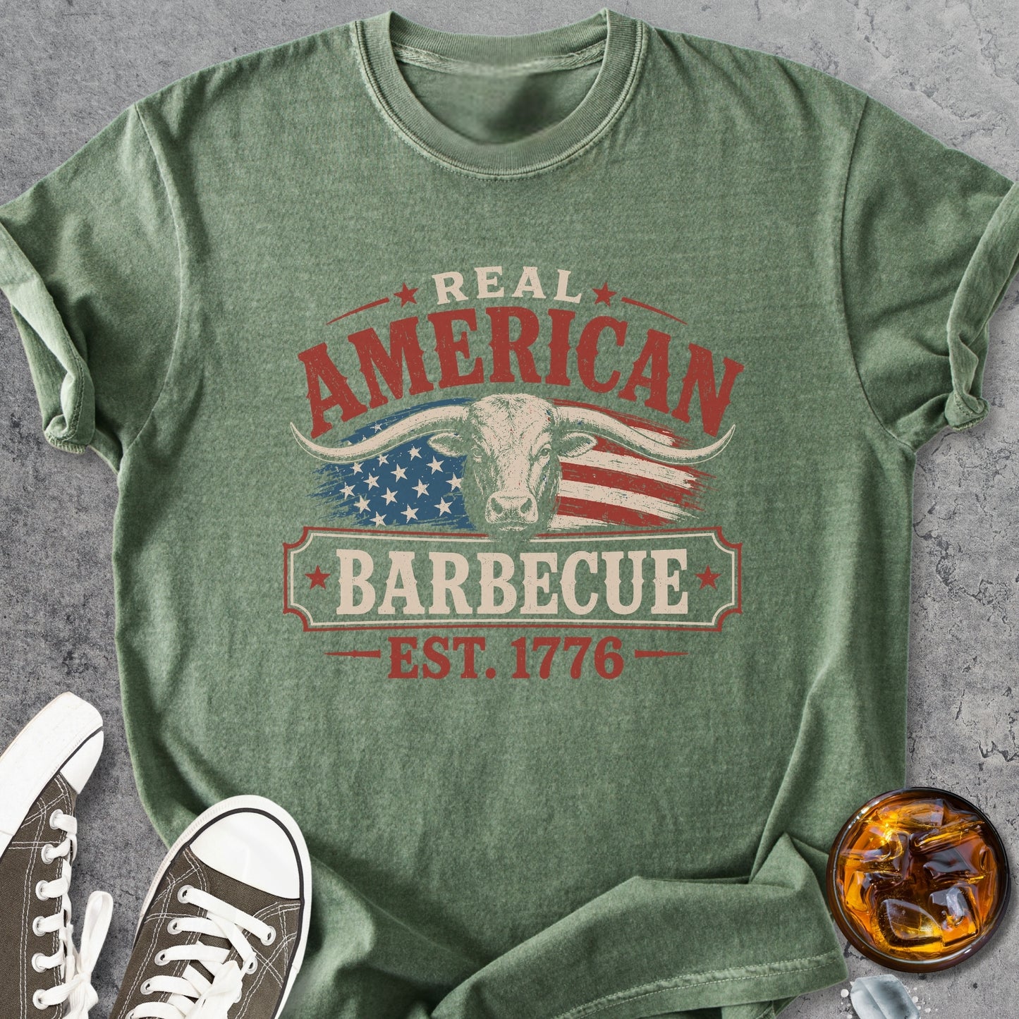 Real American Barbecue - Premium Heavyweight Tee