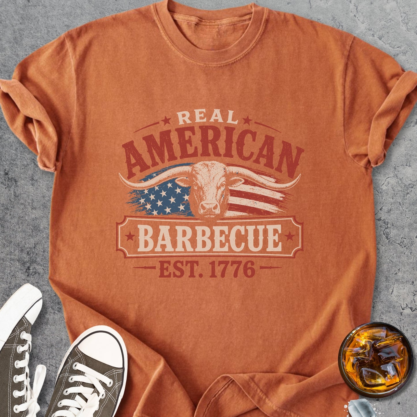 Real American Barbecue - Premium Heavyweight Tee