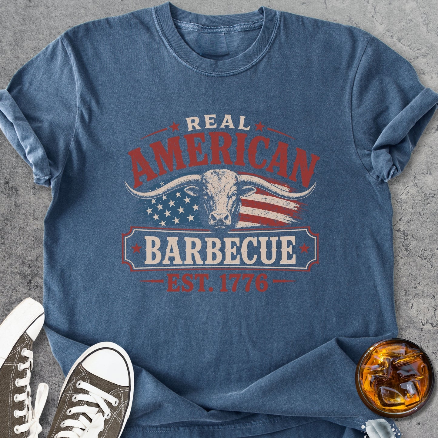 Real American Barbecue - Premium Heavyweight Tee