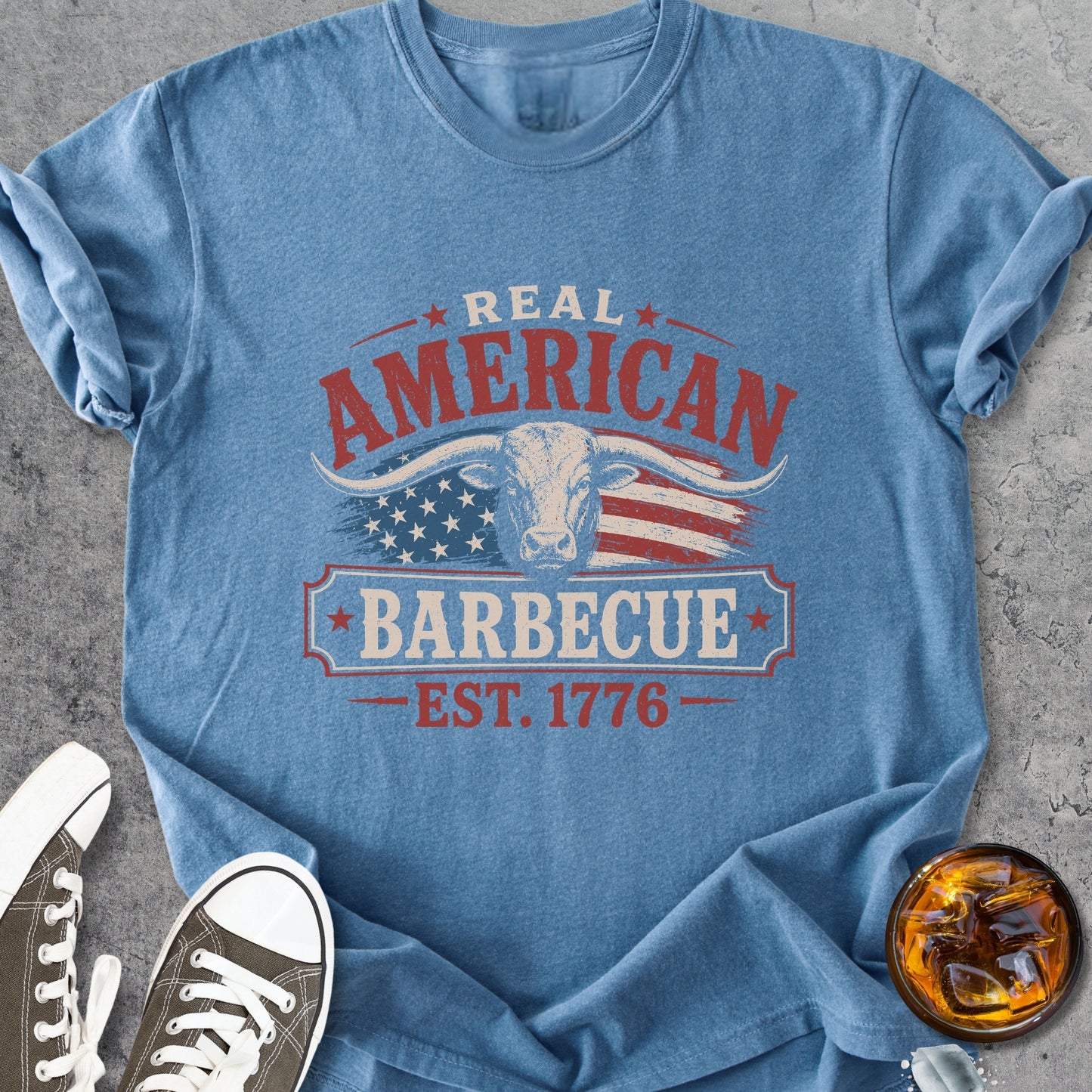 Real American Barbecue - Premium Heavyweight Tee