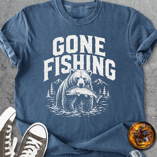 Gone Fishing - Vintage Heavyweight Tee