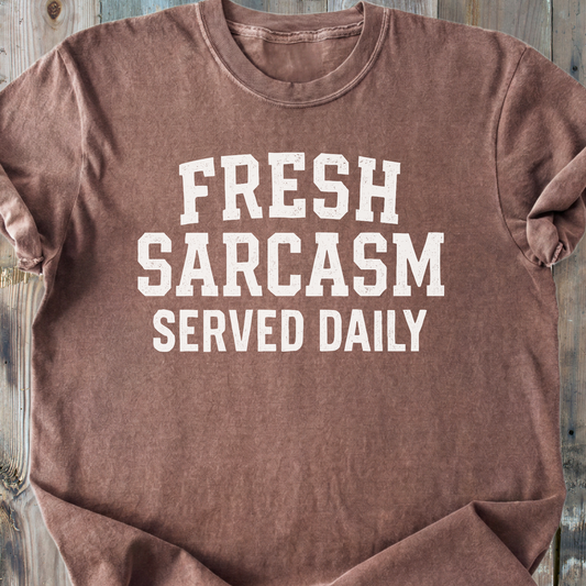 Sarcasm Served Daily - Premium Heavyweight Tee