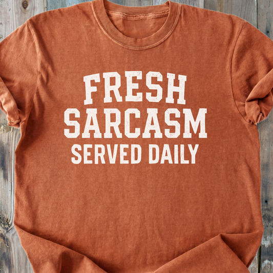 Sarcasm Served Daily - Premium Heavyweight Tee