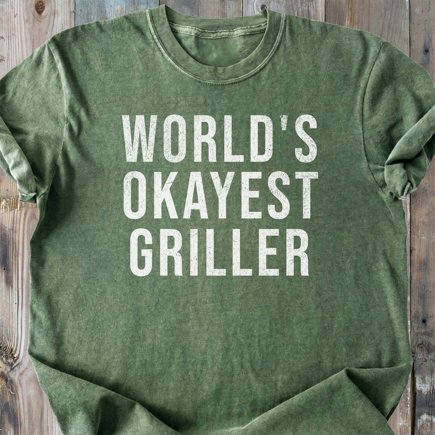 World's Okayest Griller - Premium Heavyweight Tee