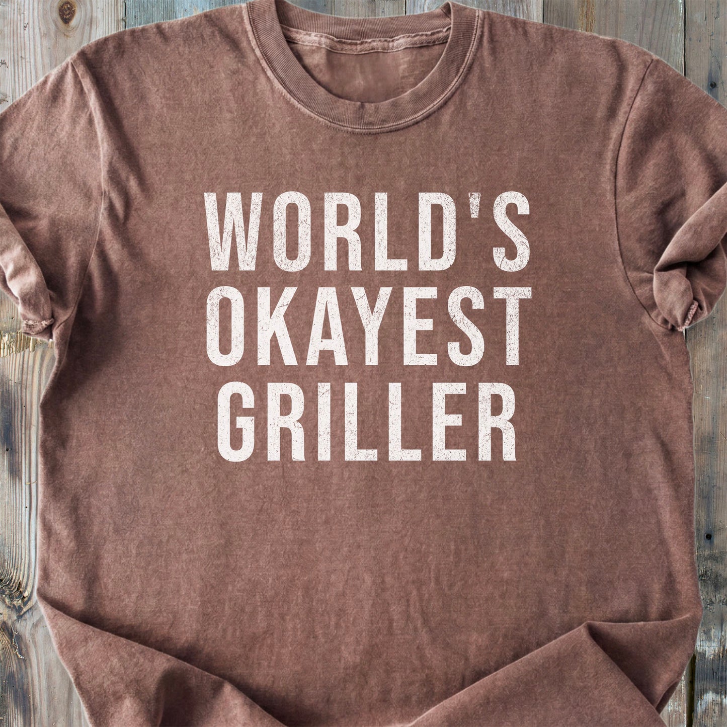 World's Okayest Griller - Premium Heavyweight Tee