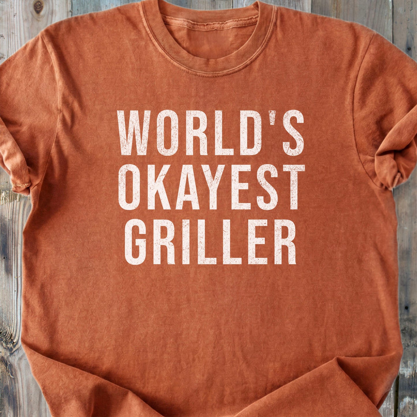 World's Okayest Griller - Premium Heavyweight Tee