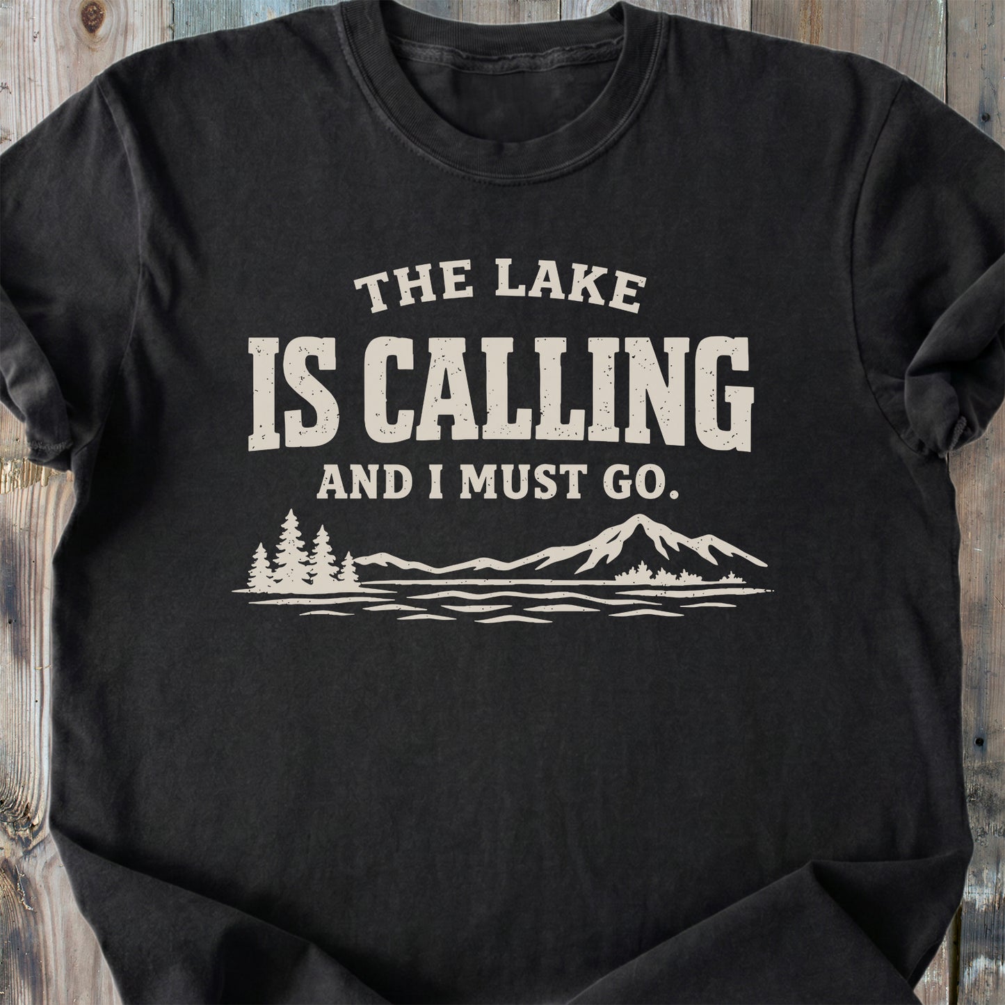 The Lake Is Calling - Premium Heavyweight Tee