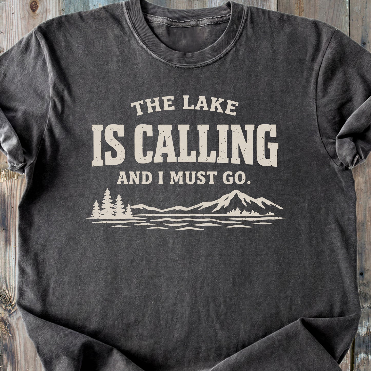 The Lake Is Calling - Premium Heavyweight Tee