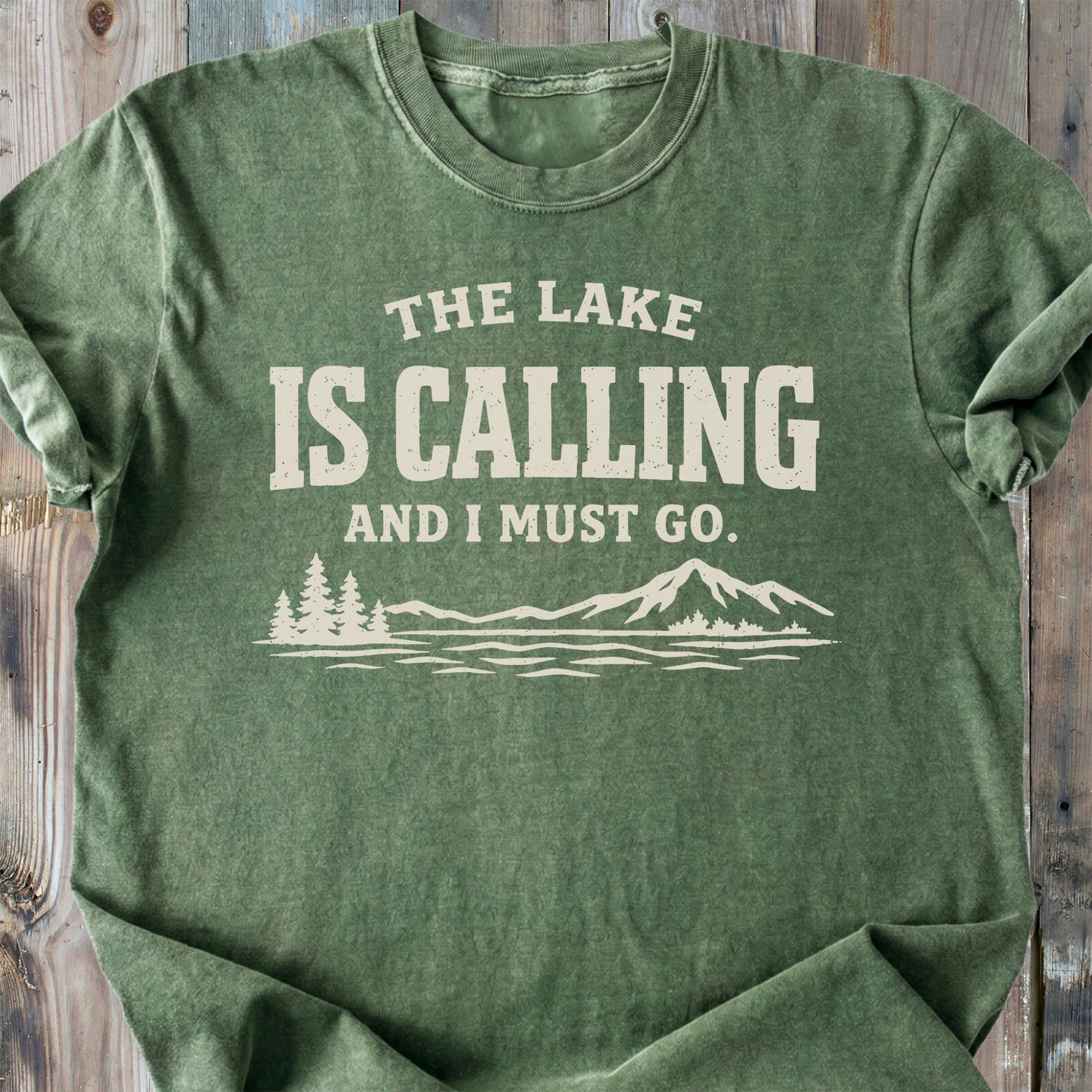 The Lake Is Calling - Premium Heavyweight Tee