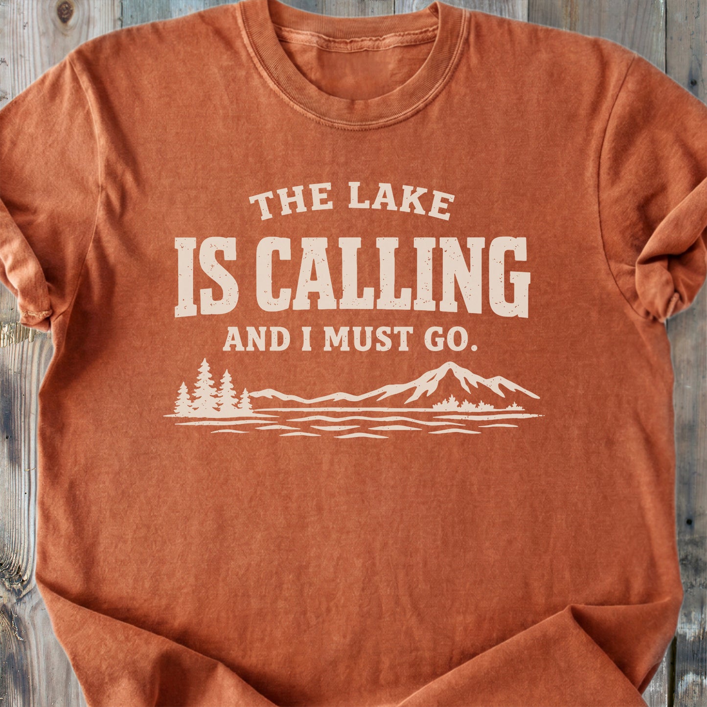 The Lake Is Calling - Premium Heavyweight Tee