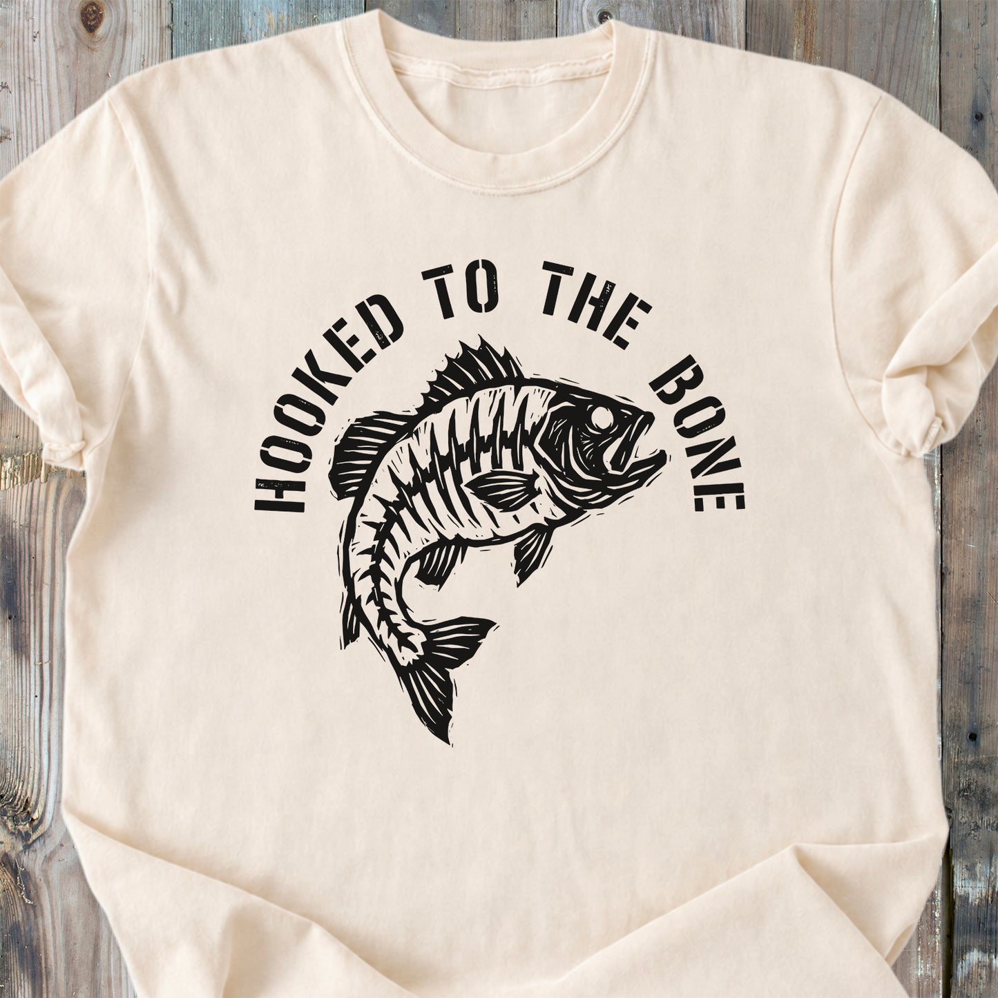 Hooked To The Bone - Premium Heavyweight Tee