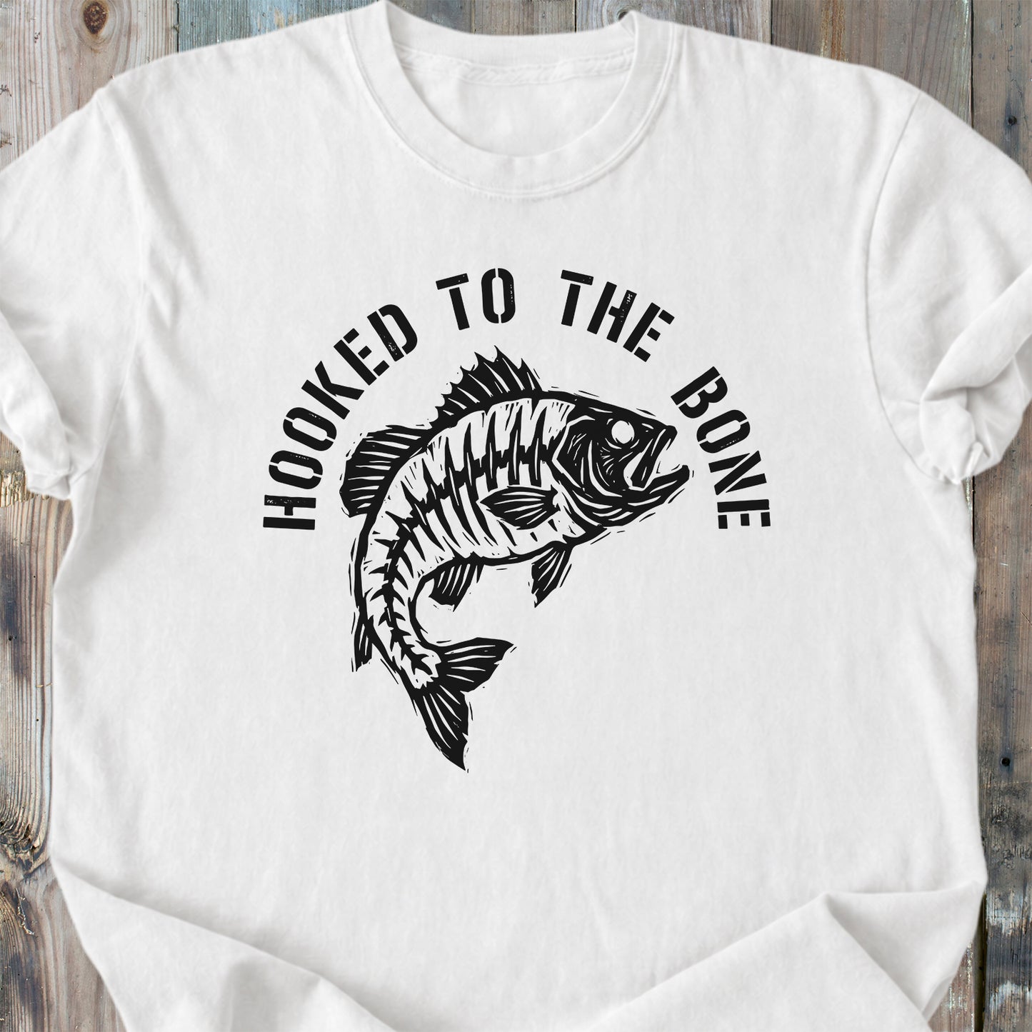 Hooked To The Bone - Premium Heavyweight Tee