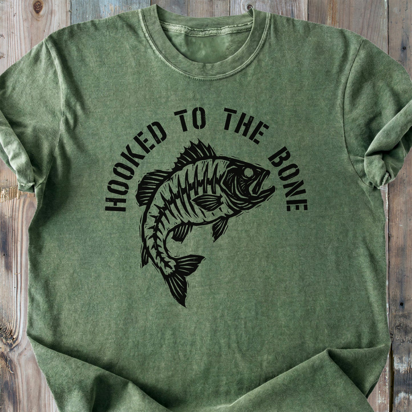 Hooked To The Bone - Premium Heavyweight Tee