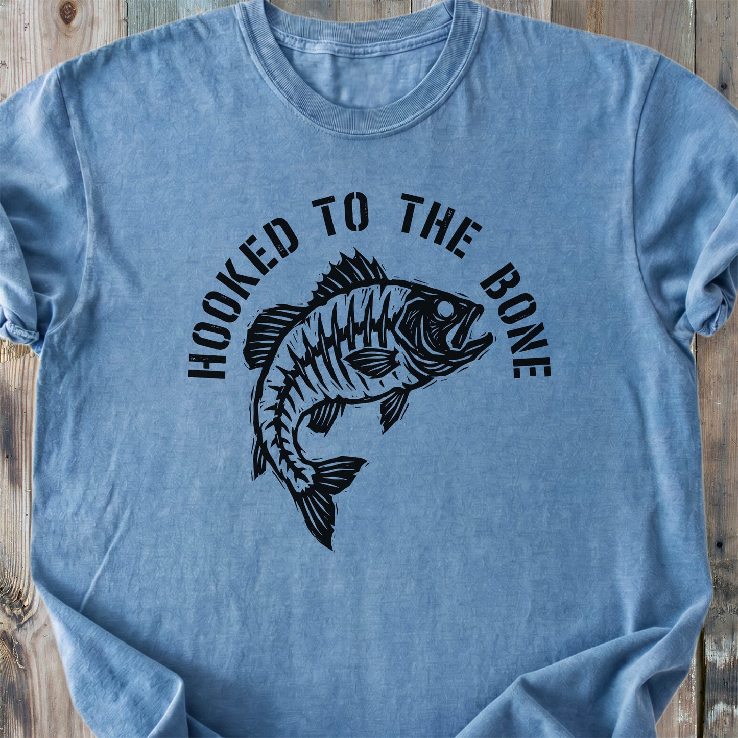 Hooked To The Bone - Premium Heavyweight Tee