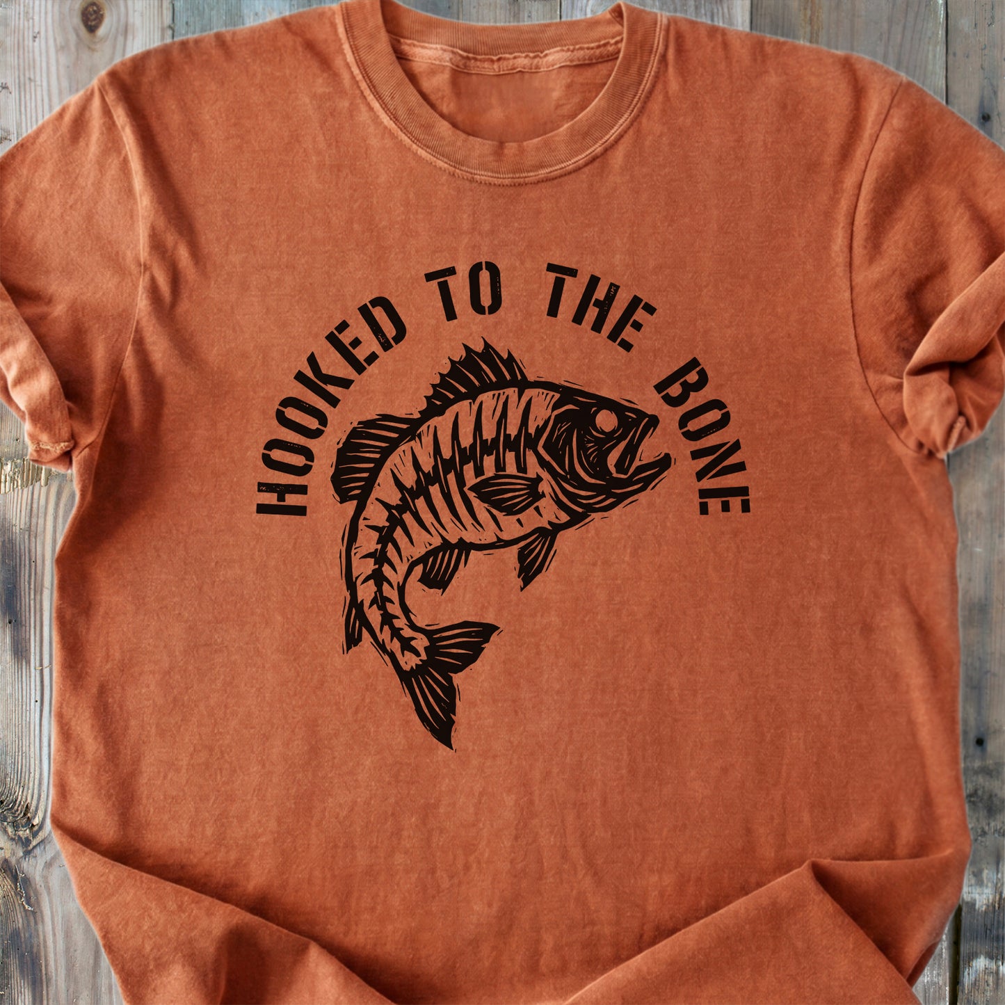Hooked To The Bone - Premium Heavyweight Tee