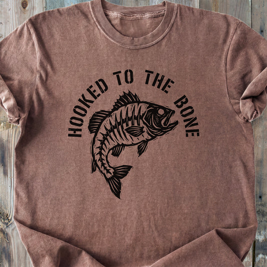Hooked To The Bone - Premium Heavyweight Tee