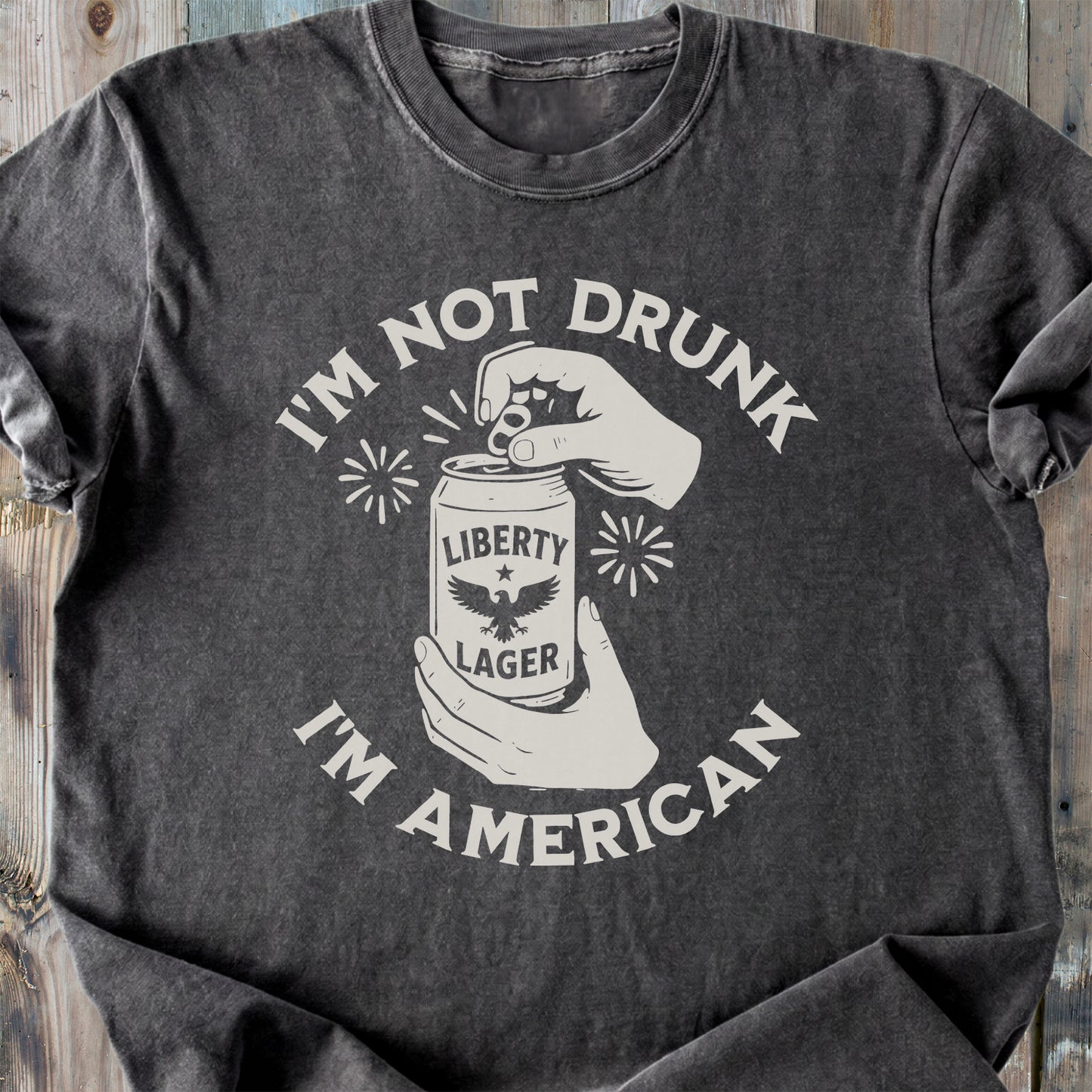 I'm Not Drunk, I'm American - Premium Heavyweight Tee