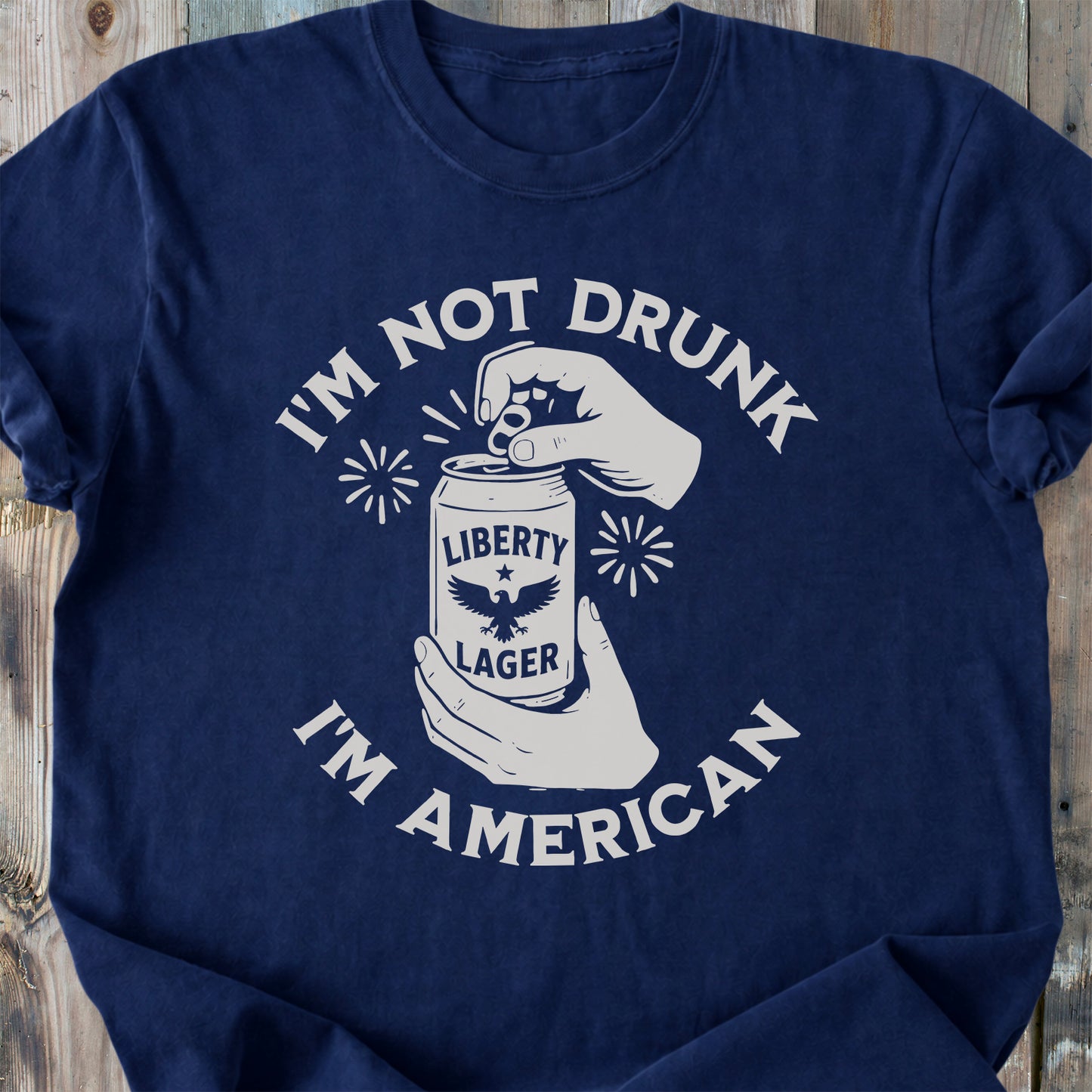 I'm Not Drunk, I'm American - Premium Heavyweight Tee