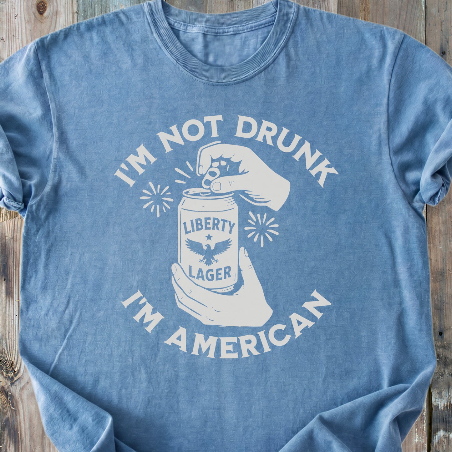 I'm Not Drunk, I'm American - Premium Heavyweight Tee