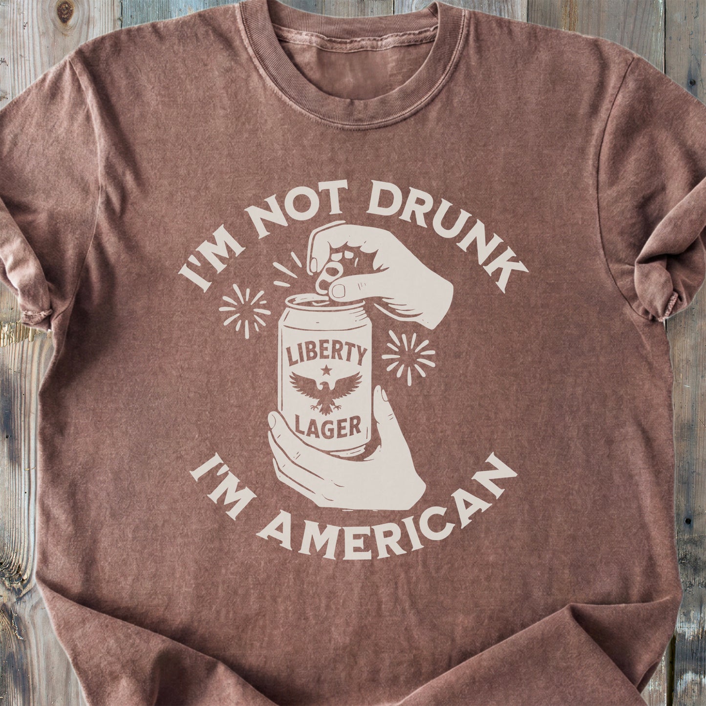 I'm Not Drunk, I'm American - Premium Heavyweight Tee