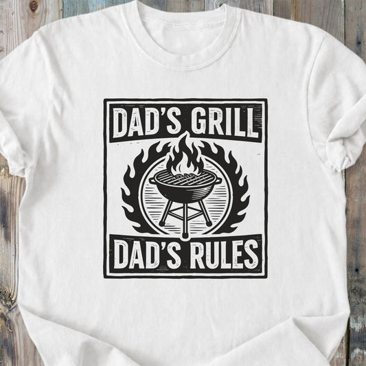 Dad's Grill - Dad's Rules - Premium Heavyweight Tee