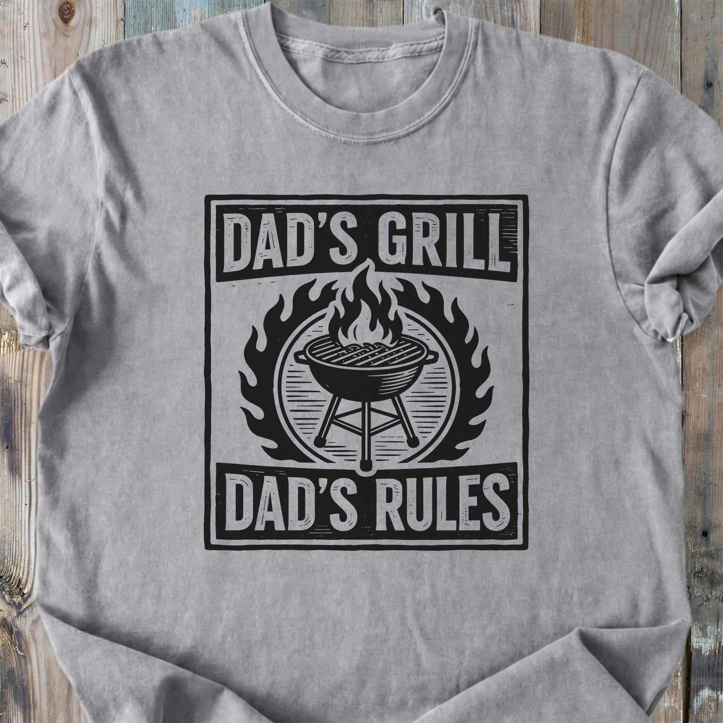 Dad's Grill - Dad's Rules - Premium Heavyweight Tee