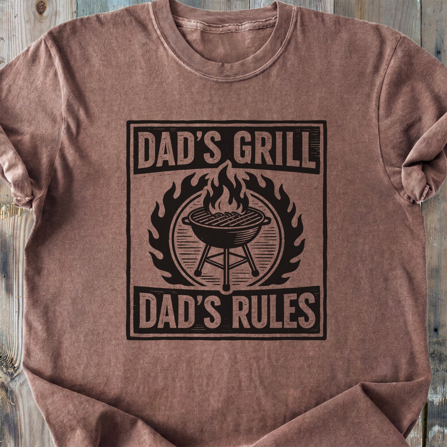 Dad's Grill - Dad's Rules - Premium Heavyweight Tee