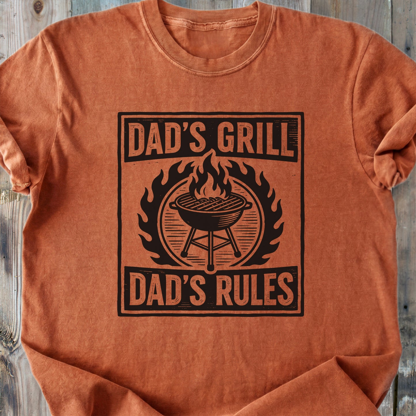 Dad's Grill - Dad's Rules - Premium Heavyweight Tee