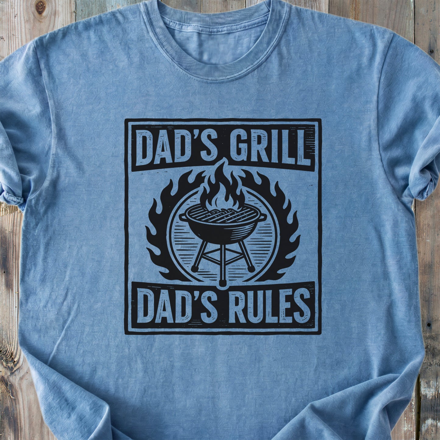 Dad's Grill - Dad's Rules - Premium Heavyweight Tee