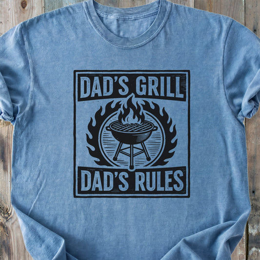 Dad's Grill - Dad's Rules - Premium Heavyweight Tee