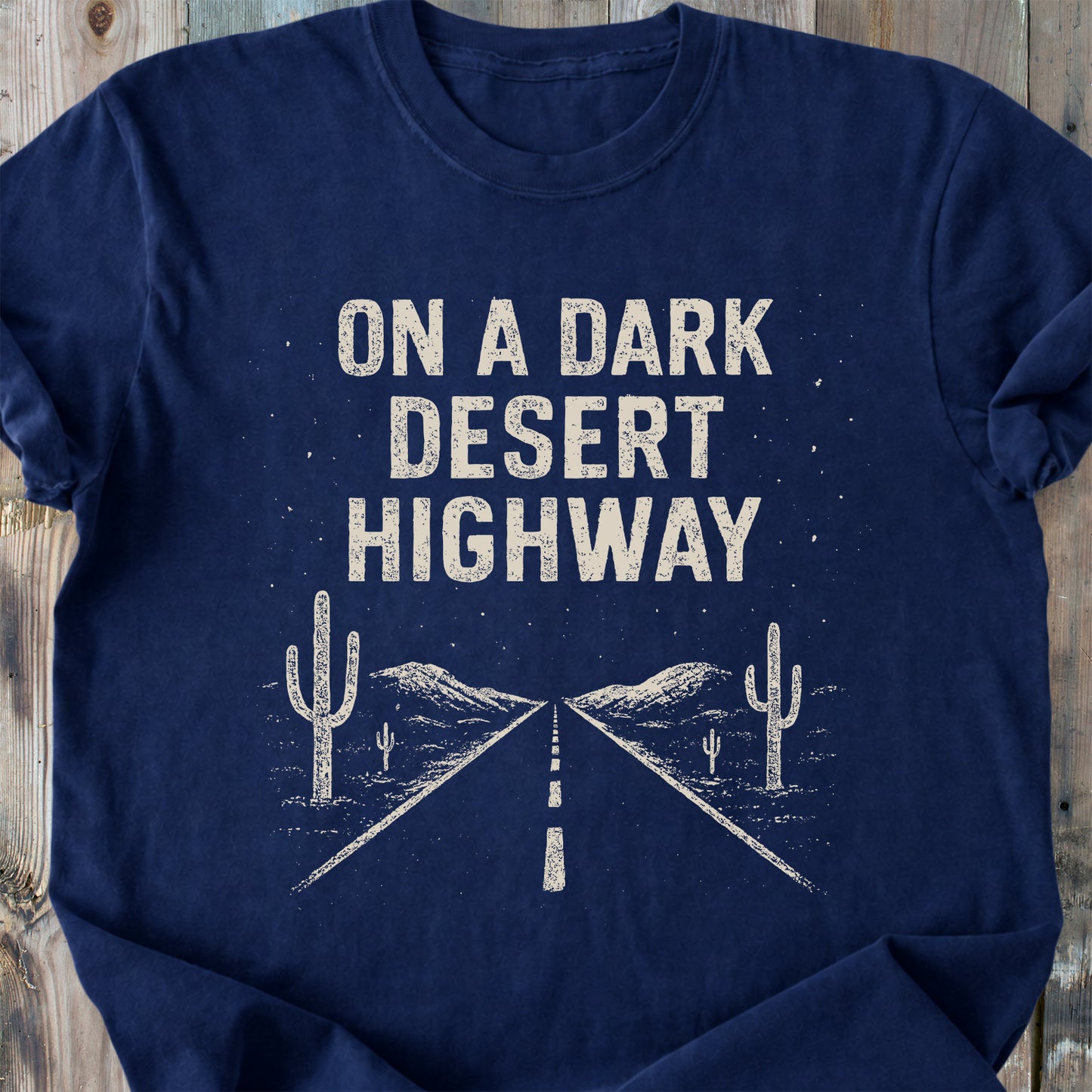 On A Dark Desert Highway - Premium Heavyweight Tee