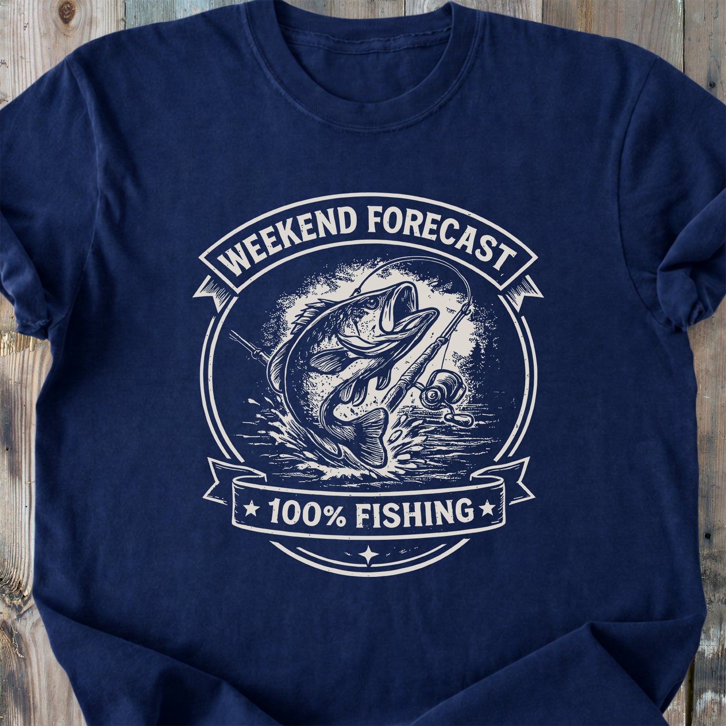 Weekend Forecast Fishing - Premium Heavyweight Tee